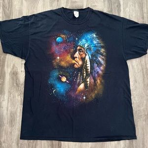 Men’s Vintage Native American Galaxy T Shirt